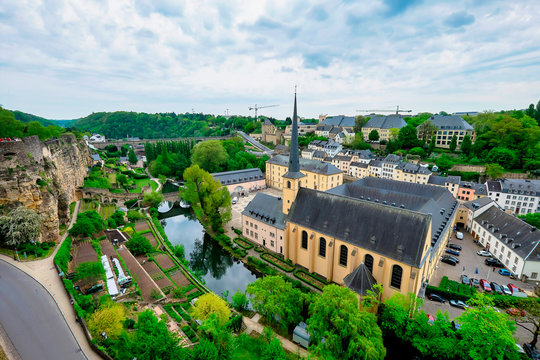 View from Le Chemin de la Corniche, Luxembourg City, Luxembourg