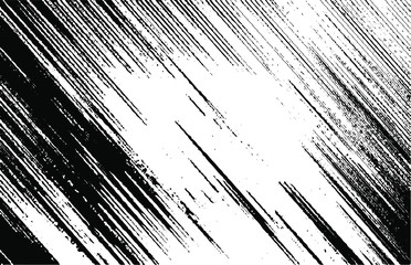 Fototapeta premium Glitch effect. Linear texture. Parallel and intersecting lines in abstract pattern. Abstract textured effect. Black isolated on white background. Vector illustration. EPS10.