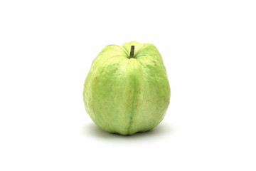 Guava on white background high vitamin C fruit