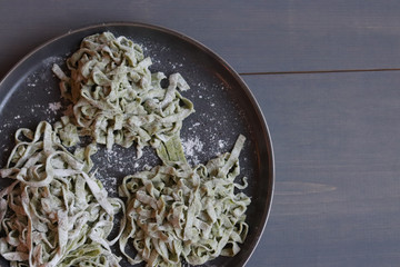 Homemade Fresh Spinach Pasta