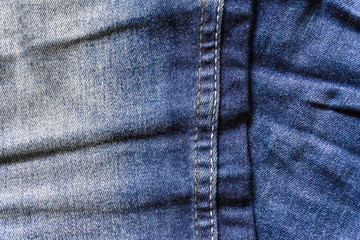 Naklejka premium Denim background texture retro color tone of black fabric texture for background website fashion design or backdrop product.