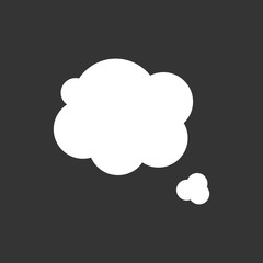 Blank empty speech bubble speak cloud vector.
