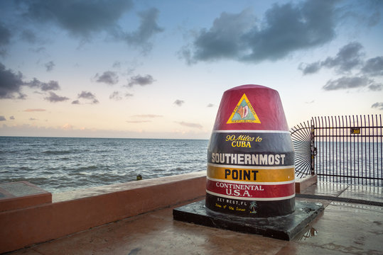 Southernmost point Buoy, Key West, Florida, United States