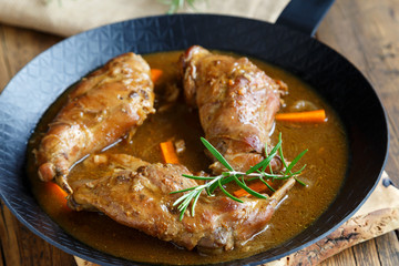 Kaninchenbraten
