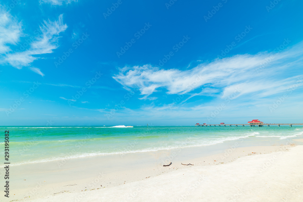 Poster White sand and turquoise water in Clearwater