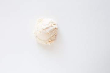 Vanilla Flavored Gelato Ice Cream Scoop