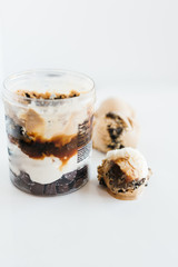 Chocolate Coffee Caramel Gelato Scoops