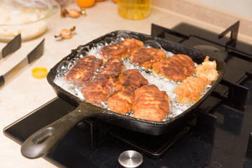 cooking nuggets from fresh chicken meat