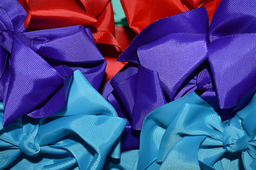 abstract background photo of ribbons and bows up close