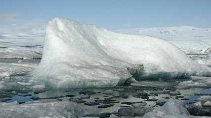 The Jökulsárlón Glacier lagoon