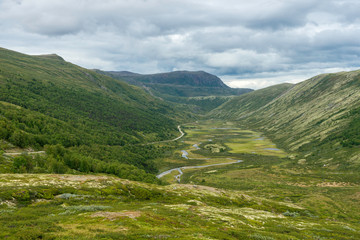 Fototapeta na wymiar Grimsdalvegen, Norwegen