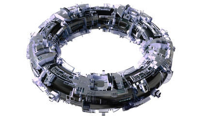 Space station or high tech donut or steampunk bracelet or ...