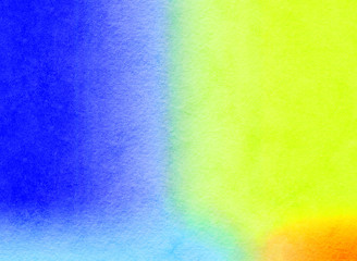 blue vivid rainbow digital illustration with watercolor texture  background