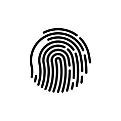 fingerprint icon trendy