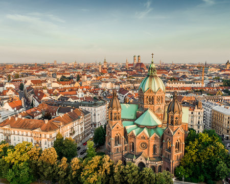 Munich mornings in golden hour