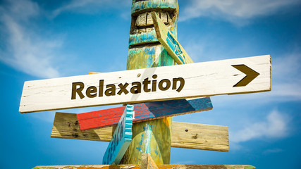 Street Sign to Relaxation