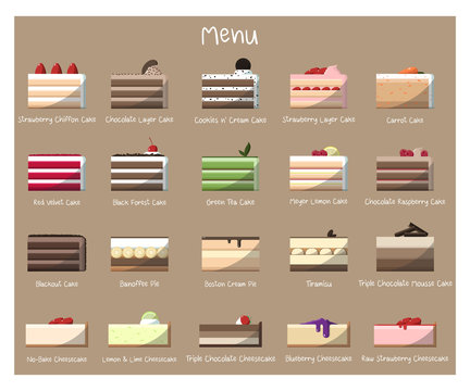 Delicious cakes to taste