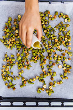 Oven Roasted Okra