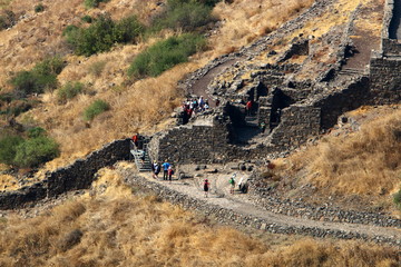 Gamla is an ancient Jewish city on the western slope of the Golan Upland, 18 km northeast of the Sea of Galilee.