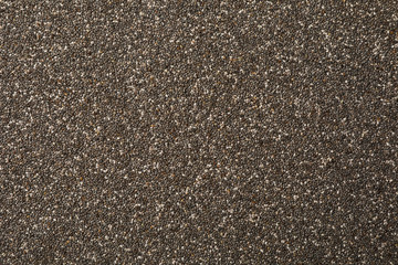 Chia seeds on whole background. Banner for your design