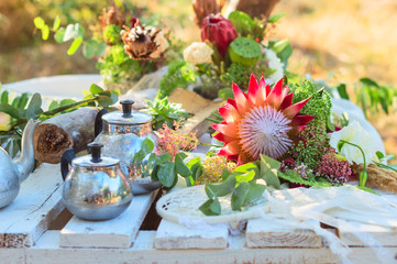 Wedding decor, bouqet in the style of a boho