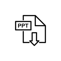 download signage file icon