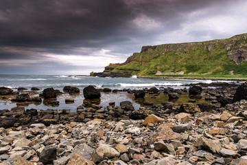 Breathtaking landscapes of Ireland, the emerald island. rough coastviews, colorful landscapes, thousand shapes of green.