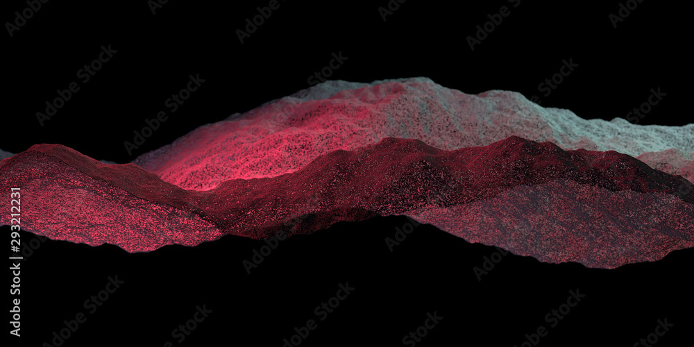 Fototapete music abstract background with multicolored dynamic waves. sound waves template. music equalizer. 3d