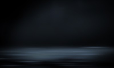 Wet asphalt, reflection of neon lights, a searchlight, smoke. Abstract light in a dark empty street with smoke, smog. Dark background scene of empty street, night view, night city.