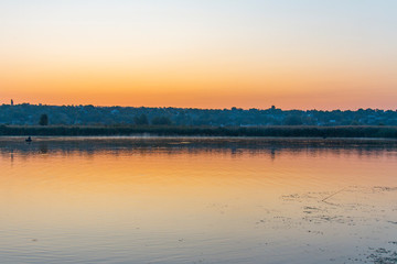 Dnieper floods on the Dnieper River