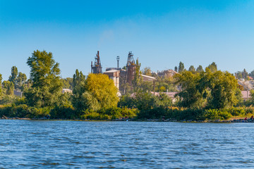 Dnieper floods on the Dnieper River