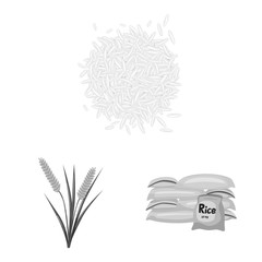 Vector illustration of food and organic logo. Set of food and agricultural vector icon for stock.