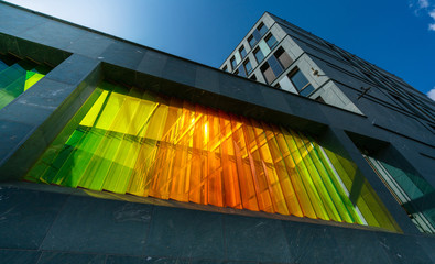 bunte Hausfassade