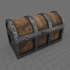 Wooden treasure chest