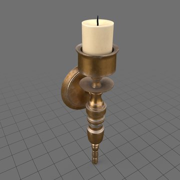 Wall candle holder