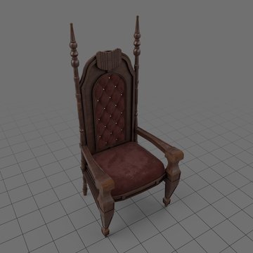 Vintage throne chair