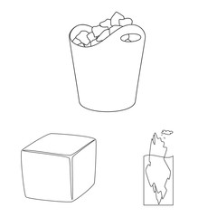 Vector illustration of clean and wet symbol. Collection of clean and purity vector icon for stock.