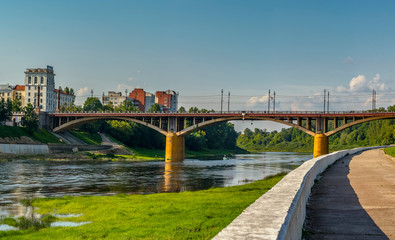  Kirovsky bridge is a bridge in the city center across the Western Dvina river.