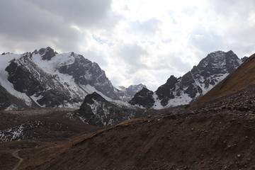 mountains in winter