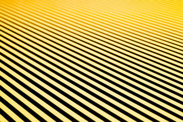 parallel alternating pattern of yellow and shadows