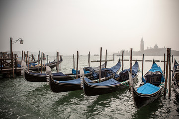 Naklejka premium The famous and unique Venetian gondola