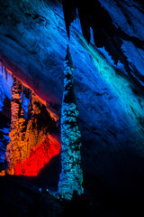 Formations inside the Gokgol Cave, Zonguldak, Turkey