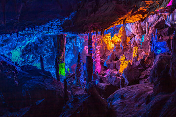 Formations inside the Gokgol Cave, Zonguldak, Turkey