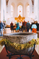 candles in the church