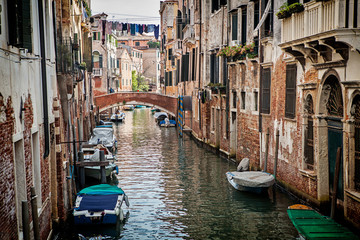 Obraz na płótnie Canvas One of the many canals in Venice, Italy