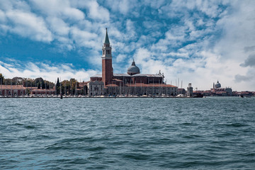 Fototapeta na wymiar View of the island of Giudecca in Venice