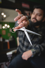 Tijera Negocio Peluqueria Barberia Barbero Peluquero Vintage Rock 