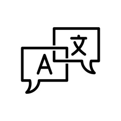 translator icon trendy