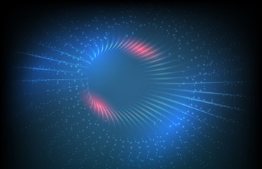 abstract background technology tube with flow particle