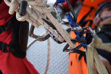 Climbing equipment .